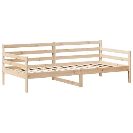 Lit de jour avec toit sans matelas 90x190 cm bois massif