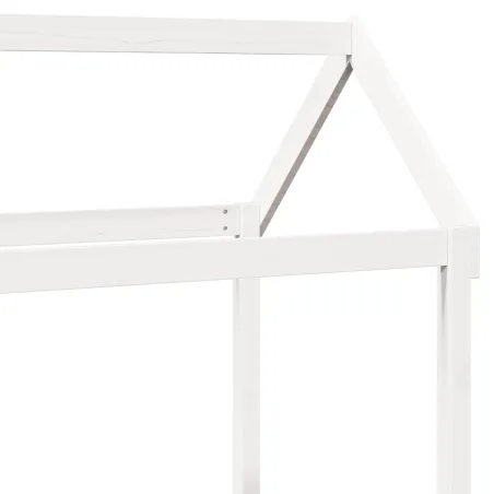 Ensemble de lit de jour et de banc et toit sans matelas blanc