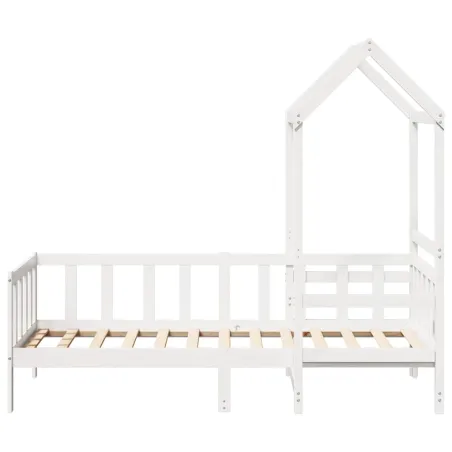 Ensemble de lit de jour et de banc et toit sans matelas blanc 80x200 cm