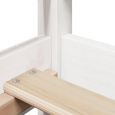 Ensemble de lit de jour et de banc et toit sans matelas blanc 80x200 cm