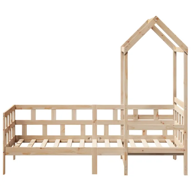 Lit de jour avec toit sans matelas 80x200 cm bois massif