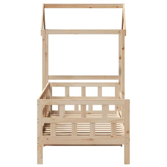 Lit de jour avec toit sans matelas 90x190 cm bois massif
