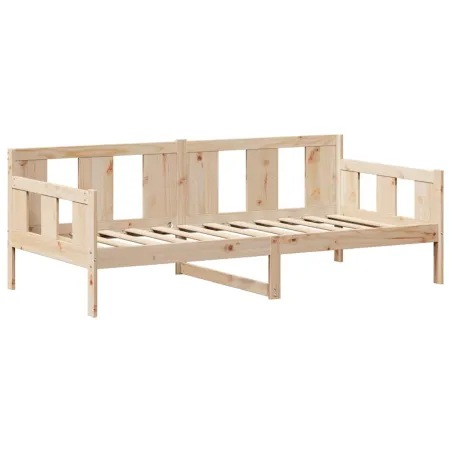 Lit de jour avec toit sans matelas 80x200 cm bois massif