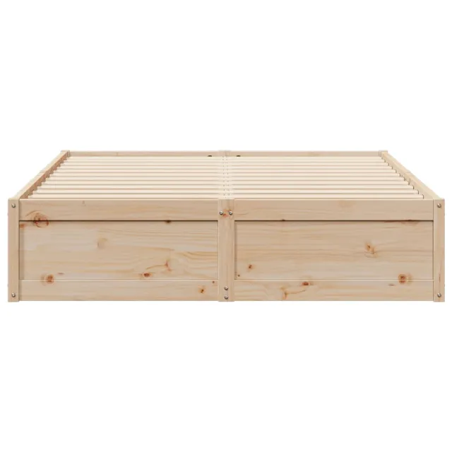 Cadre de lit sans matelas 140x200 cm bois massif de pin