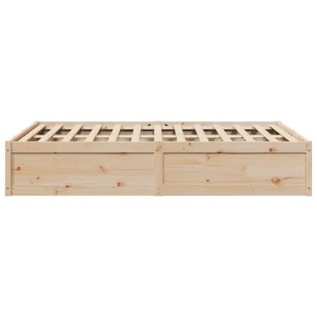Cadre de lit sans matelas 140x200 cm bois massif de pin
