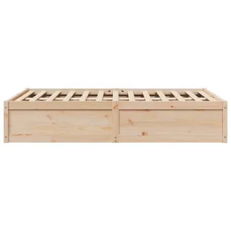 Cadre de lit sans matelas 120x190 cm bois de pin massif