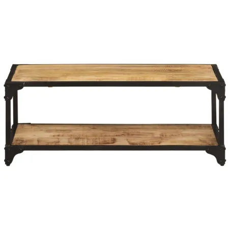 Table basse 90x45x35 cm Bois de manguier massif brut