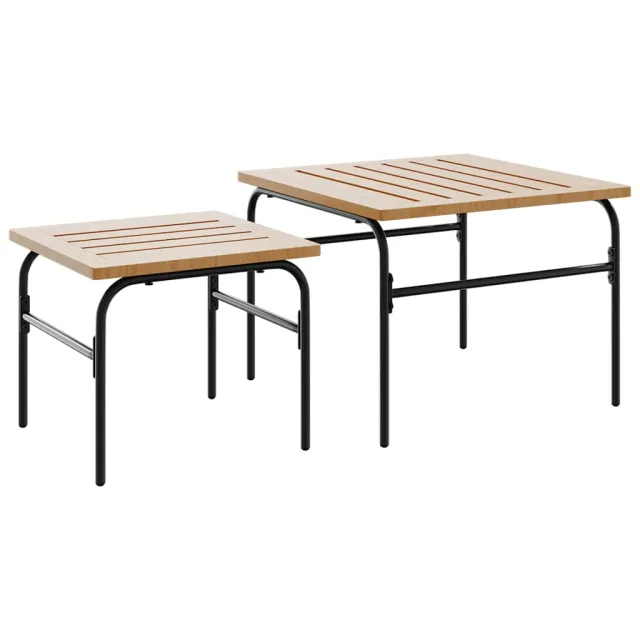 Ensemble de meubles de balcon avec coussins 5 pcs noir acier