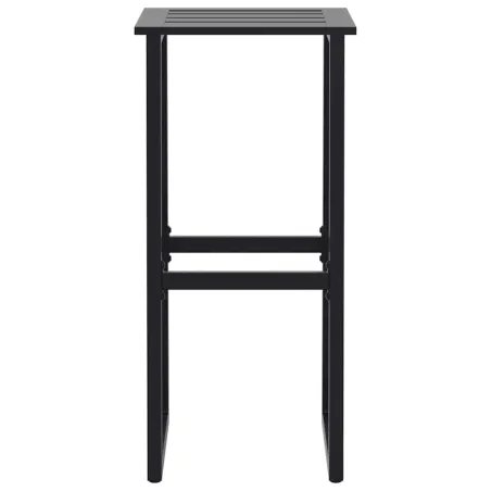 Ensemble de bar de jardin 9 pcs noir acier enduit de poudre