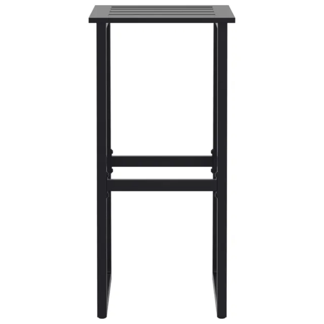 Ensemble de bar de jardin 11 pcs noir acier enduit de poudre