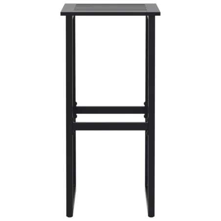 Ensemble de bar de jardin 11 pcs noir acier enduit de poudre