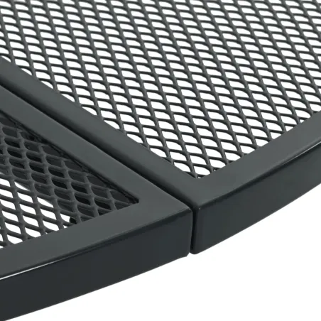 Ensemble de chaises de jardin empilables 3 pcs anthracite