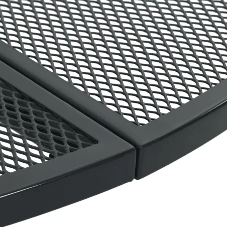 Ensemble de chaises de jardin inclinables 5 pcs anthracite