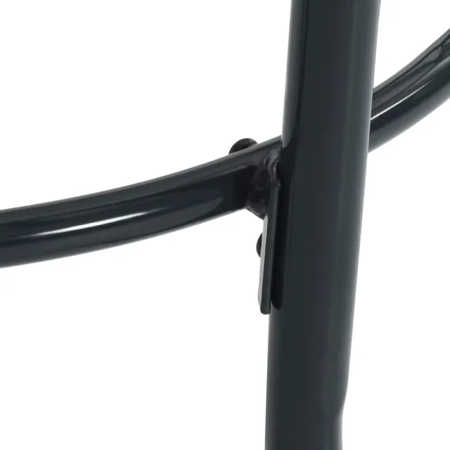 Ensemble de chaises de jardin empilables 5 pcs anthracite