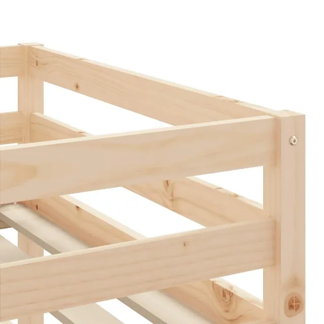 Lit mezzanine enfants avec tunnel sans matelas 90x190 cm