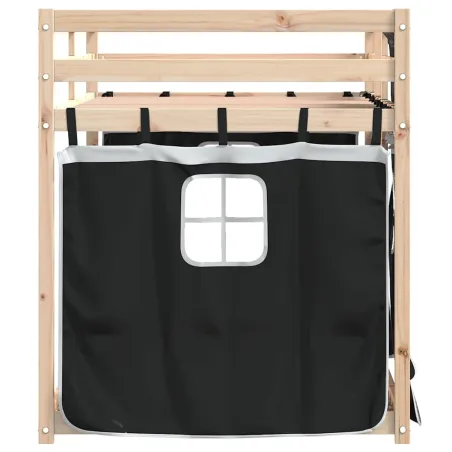 Lit superposé sans matelas 90x200 cm bois de pin massif