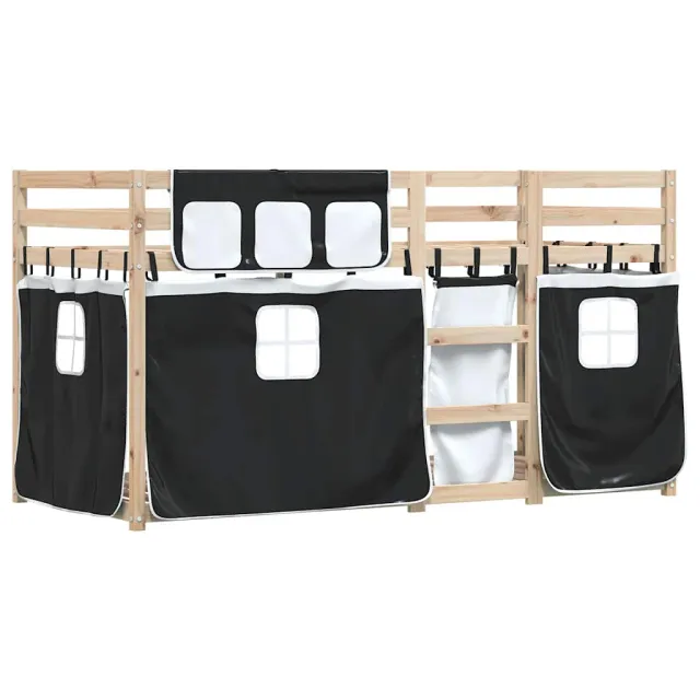 Lit superposé sans matelas 80x200 cm bois de pin massif
