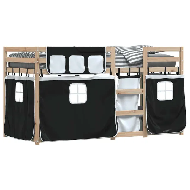 Lit superposé sans matelas 80x200 cm bois de pin massif