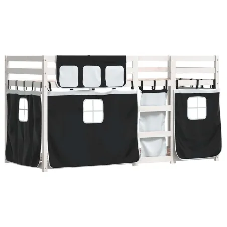 Lit superposé sans matelas 80x200 cm bois de pin massif