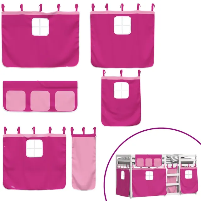 Lit superposé sans matelas 90x190 cm bois de pin massif