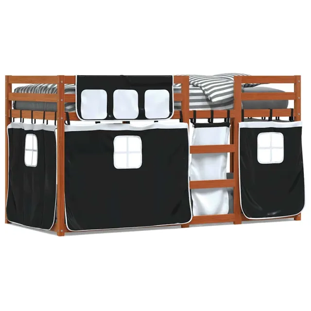 Lit superposé sans matelas 75x190 cm bois de pin massif