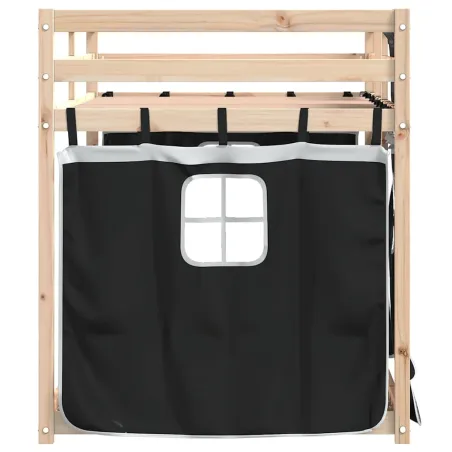 Lit superposé sans matelas 90x200 cm bois de pin massif