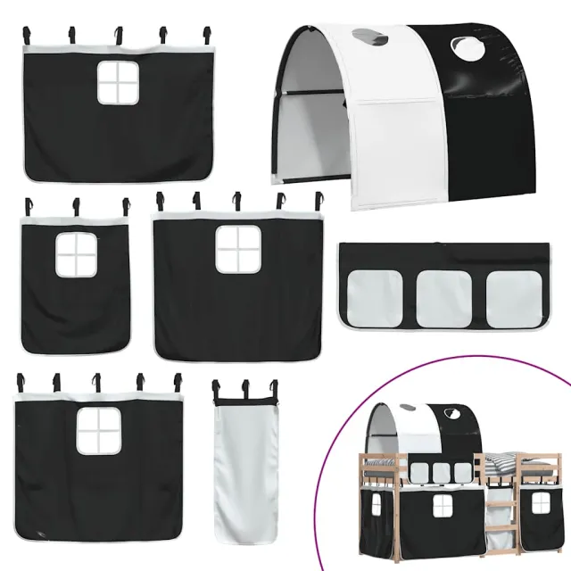 Lit superposé sans matelas 80x200 cm bois de pin massif