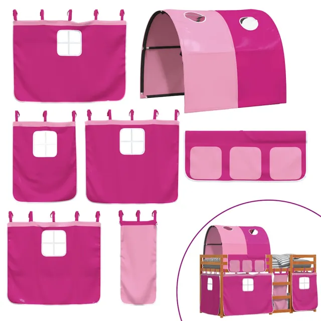 Lit superposé sans matelas 90x200 cm bois de pin massif