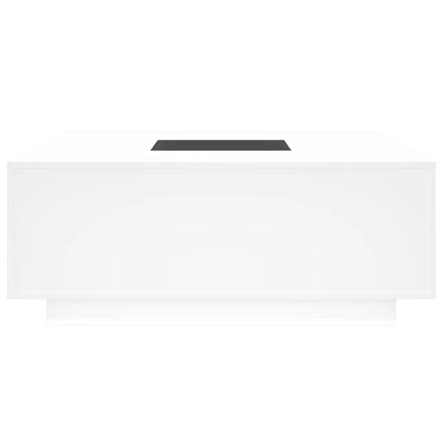 Table basse avec LED infini blanc 100x100x40 cm