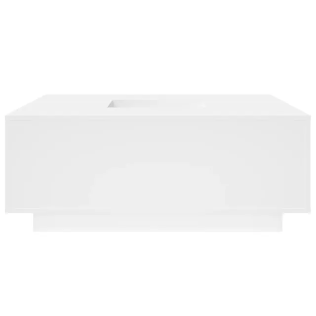 Table basse blanc 100x100x40 cm bois d'ingénierie