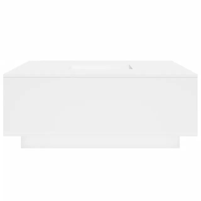 Table basse blanc 100x100x40 cm bois d'ingénierie