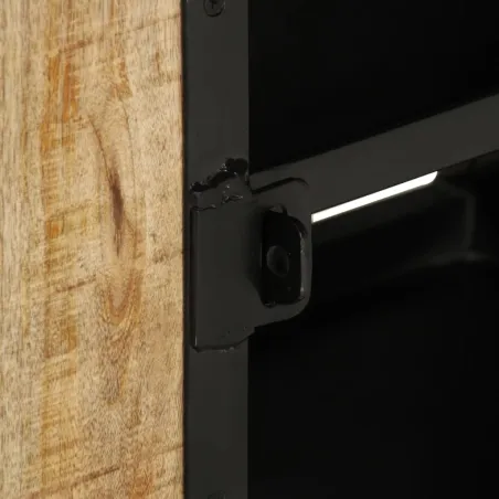 Meuble TV 110x30x45 cm Bois de manguier brut