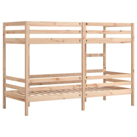 Lit superposé sans matelas 80x200 cm bois de pin massif