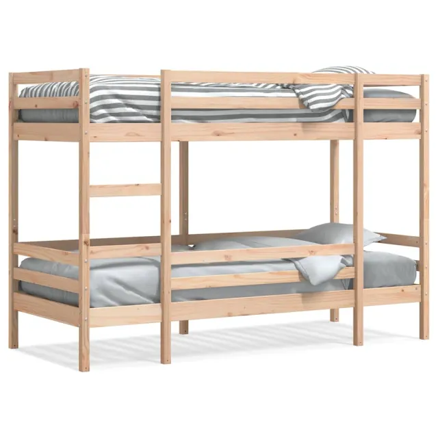 Lit superposé sans matelas 90x200 cm bois de pin massif