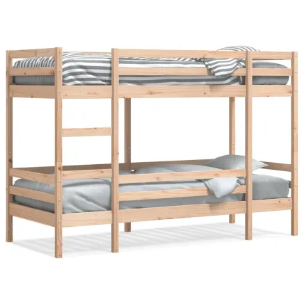 Lit superposé sans matelas 90x190 cm bois de pin massif 2