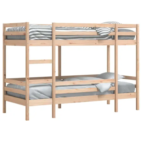 Lit superposé sans matelas 90x190 cm bois de pin massif