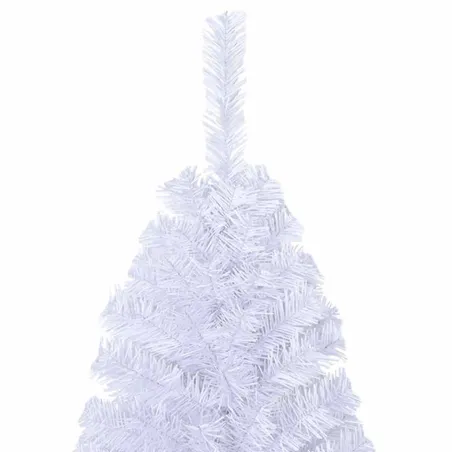 Arbre de Noël artificiel avec branches épaisses blanc 120cm PVC