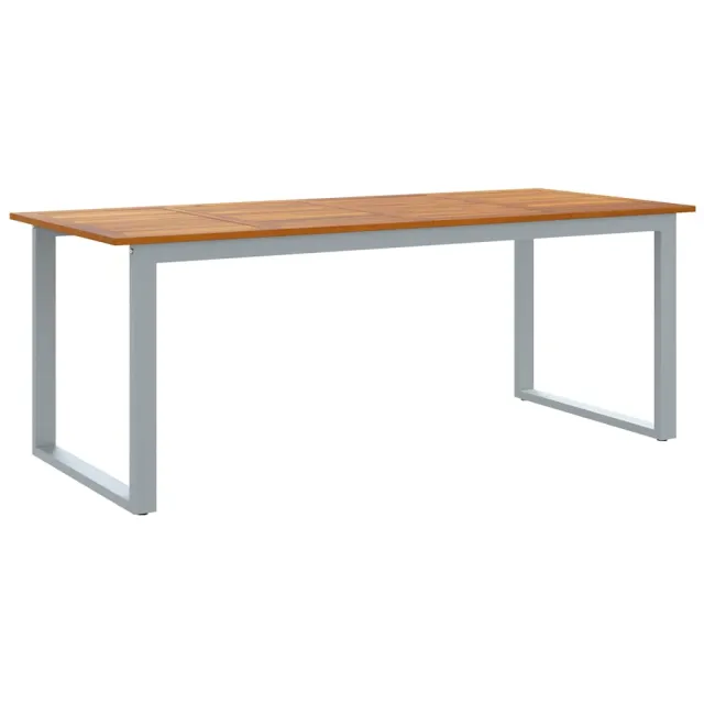 Ensemble de salle à manger pour jardin 9 pcs Gris