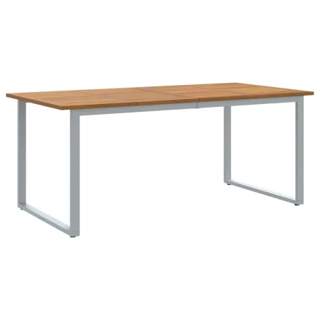Ensemble de salle à manger pour jardin 5 pcs Gris