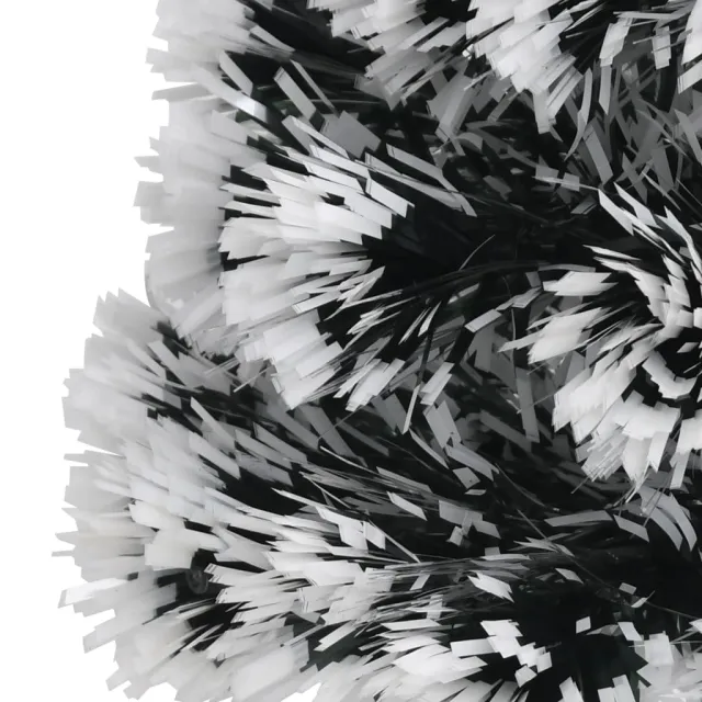 Arbre de Noël pré-éclairé vert et blanc 64 cm fibre optique