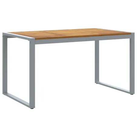 Ensemble de salle à manger pour jardin 7 pcs Gris