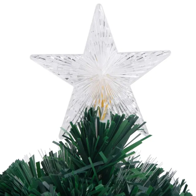 Arbre de Noël pré-éclairé avec support et LED 64 cm fibre optique