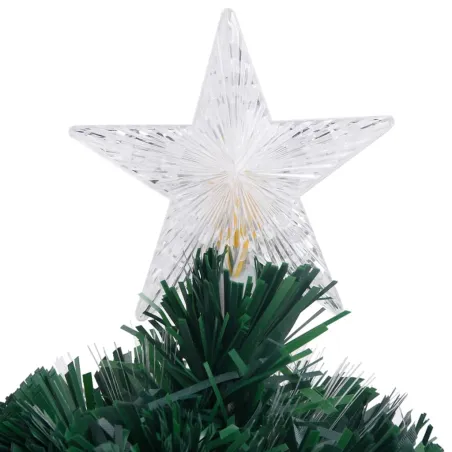 Arbre de Noël pré-éclairé avec support et LED 64 cm fibre optique