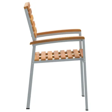 Chaise de jardin 8 pcs Marron 56 x 57 x 87 cm