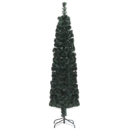Arbre de Noël artificiel mince et support 120 cm fibre optique 2