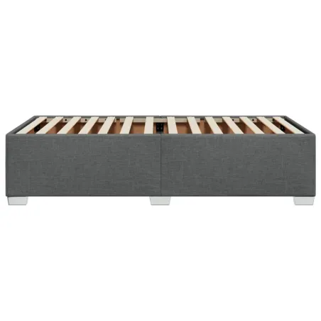 Cadre de lit sans matelas gris foncé 80x200 cm tissu