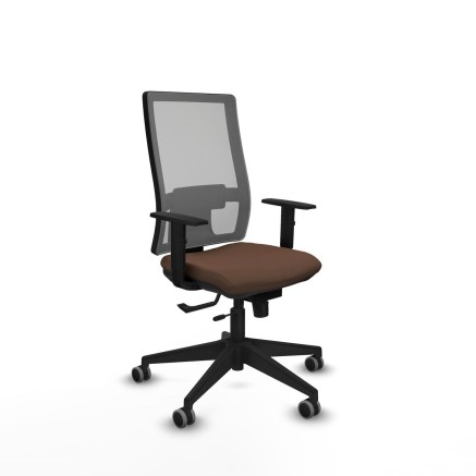 Sedia da Ufficio Piqueras y Crespo 1D066G0 Grigio Marrone scuro