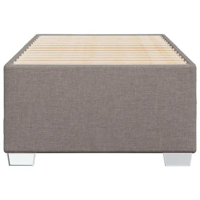 Cadre de lit sans matelas taupe 80x200 cm tissu