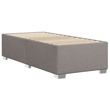 Cadre de lit sans matelas taupe 80x200 cm tissu