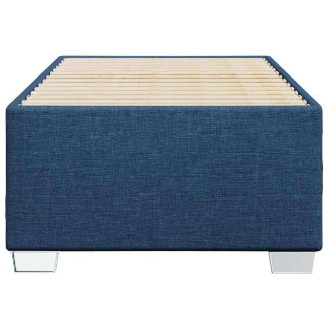 Cadre de lit sans matelas bleu 80x200 cm tissu